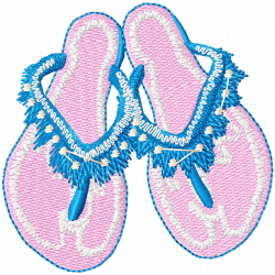 Shoes Embroidery Design 6